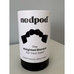 Nodpod Mask Weighted Sleep Blanket For Eyes Onyx Black Gentle Pressure